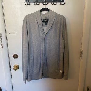 FREE SHIP - ROOTS Grey Cardigan Men’s (US L)